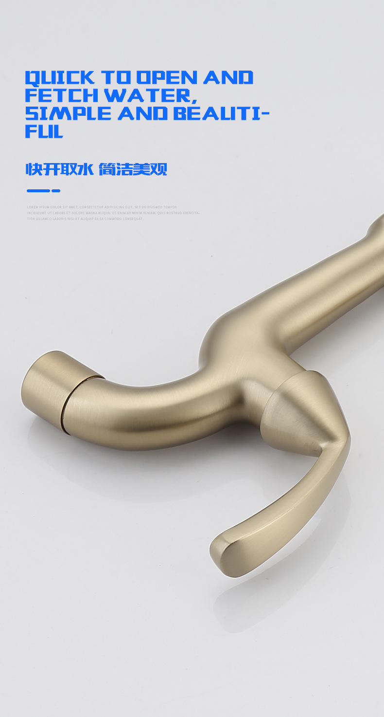 全铜厨房水龙头阳台洗衣机拖把池单冷快开龙头家用螺旋式防爆防溅详情5