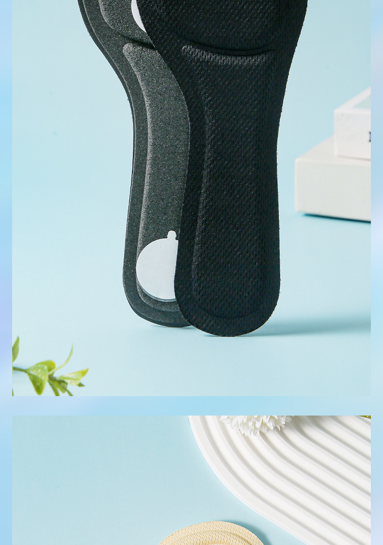 凉鞋七分海棉鞋垫女软底夏季吸汗防滑贴高跟鞋不累脚神器自粘泡棉详情13