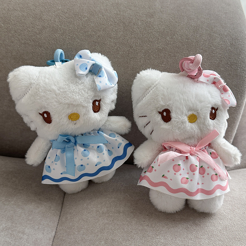 卡通毛绒玩具kt小白猫公仔可爱玩偶女生礼物娃娃小挂件批货详情12