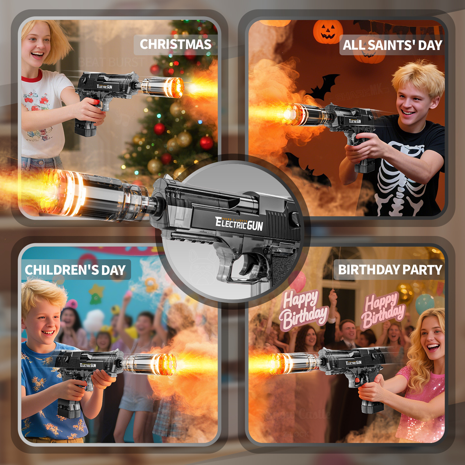 跨境儿童小号手动单发格洛克可发射软弹枪男孩模型玩具枪水弹枪详情9