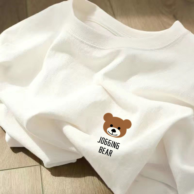 港风冰丝短袖T恤男女同款国潮中国风印花情侣夏季宽松上衣半截袖详情10