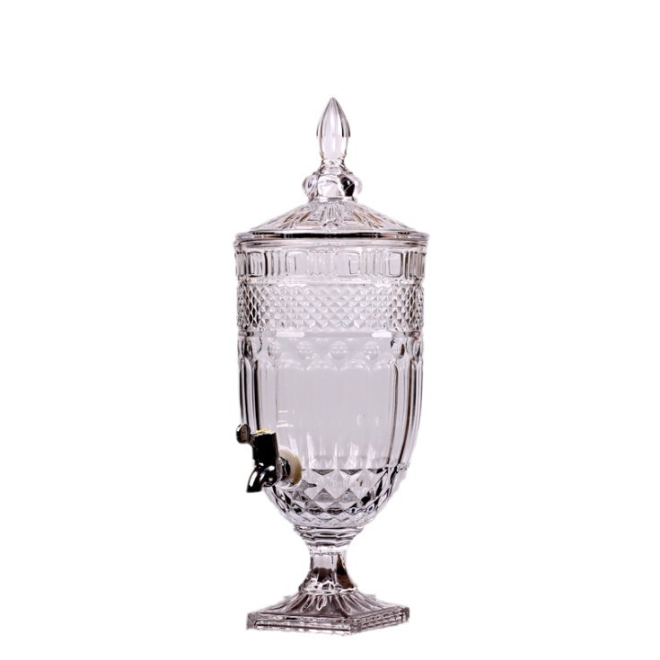 玻璃果汁罐饮料桶带龙头商用柠檬水果汁桶 大容量密封详情8