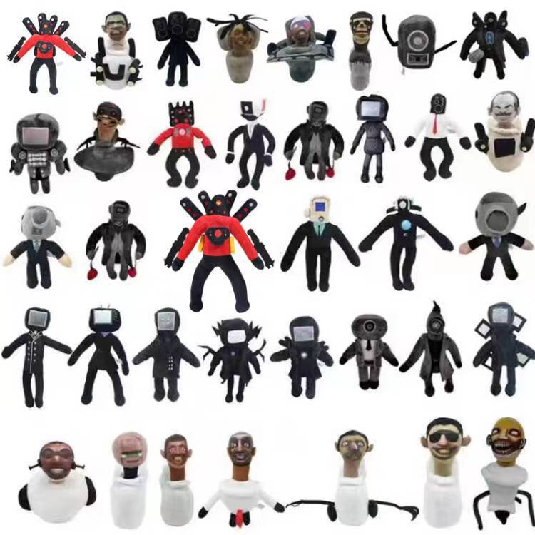 Cross-border bestseller skibiditoiletplush Toilet man parody plush toy doll Titan pic 21