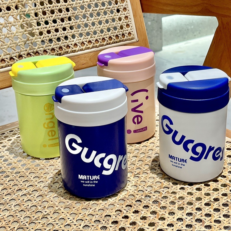 New 304 stainless steel ton-ton cup, outdoor portable double-drinking straw cup, double-layer vacuum, high appearance level insulated cup pic 31