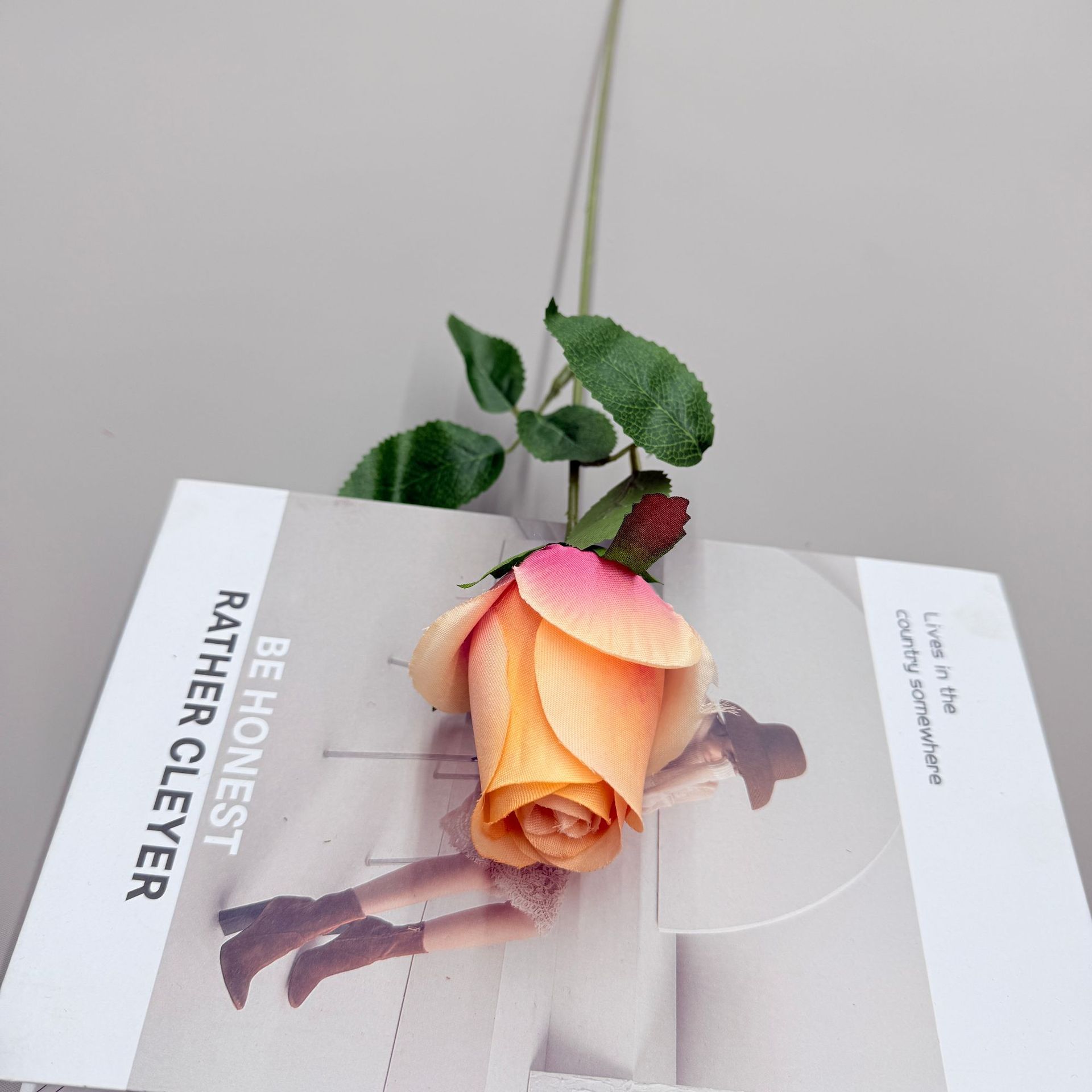 单只玫瑰仿真花橱窗玫瑰瀑布居家酒店婚礼玫瑰花墙装饰绢花假花详情9