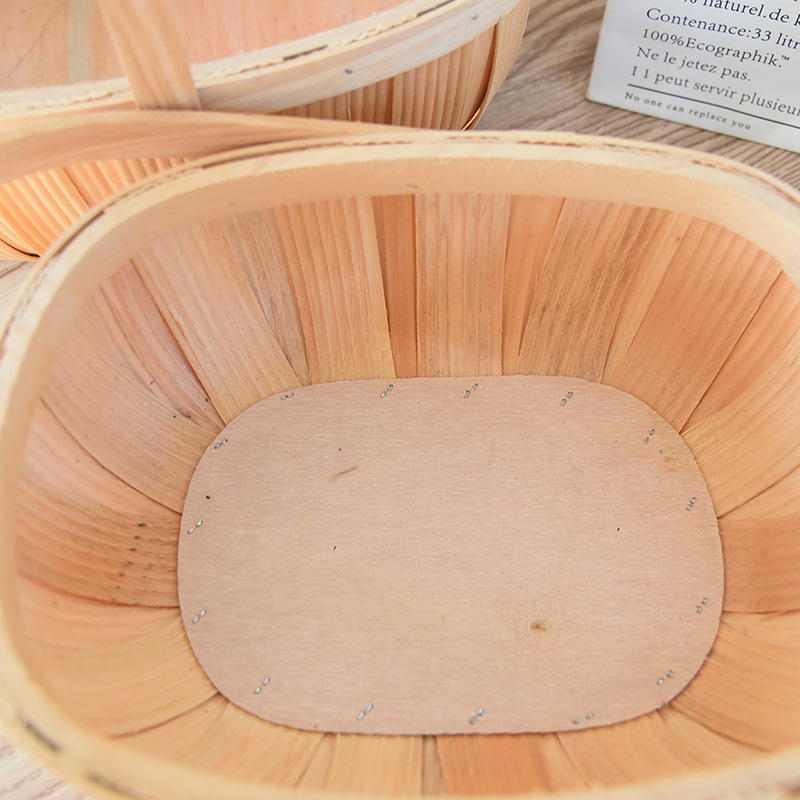 田园手提野餐水果篮编织送闺蜜坐月子鸡蛋插鲜花篮蔬菜收纳筐批发详情7