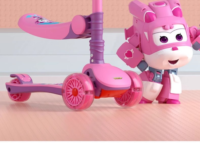 超级飞侠 三合一儿童滑板车1-6岁2宝宝3小孩单脚滑滑溜溜可坐骑滑详情10