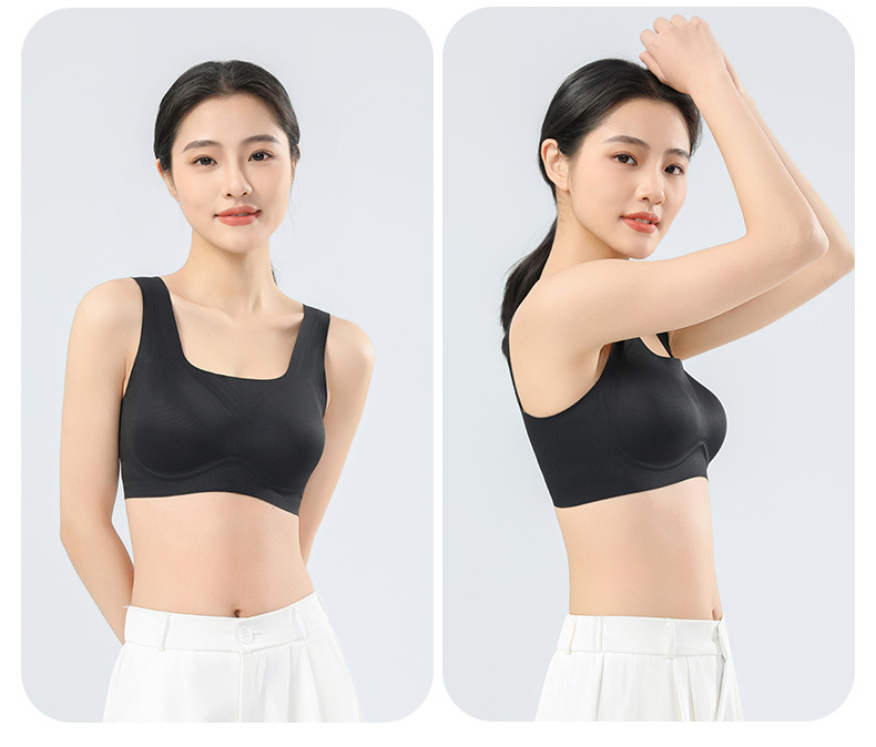 无痕内衣夏季薄款舒适透气大胸显小无钢圈内衣女聚拢女士文胸胸罩详情21