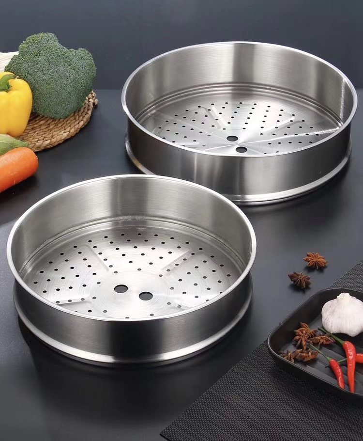 不锈钢蒸笼 26-32cm加厚大规格蒸屉 商用蒸笼批发多用蒸格蒸屉详情6