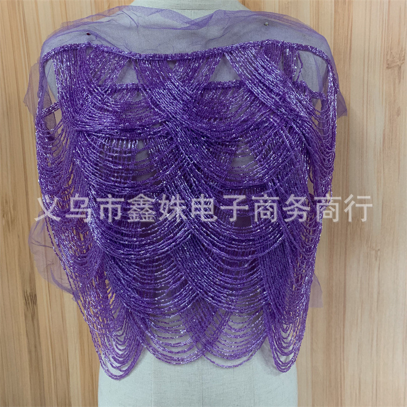 New tassel clothing, wedding dresses and evening gowns, handcrafted tassel applique garments pic 16