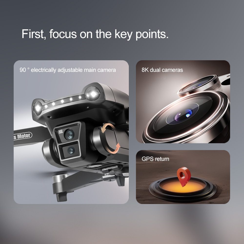 Cross-border new product V198MAX brushless GPS return with screen high-definition aerial photography obstacle avoidance drone, foreign trade remote control aircraft pic 6