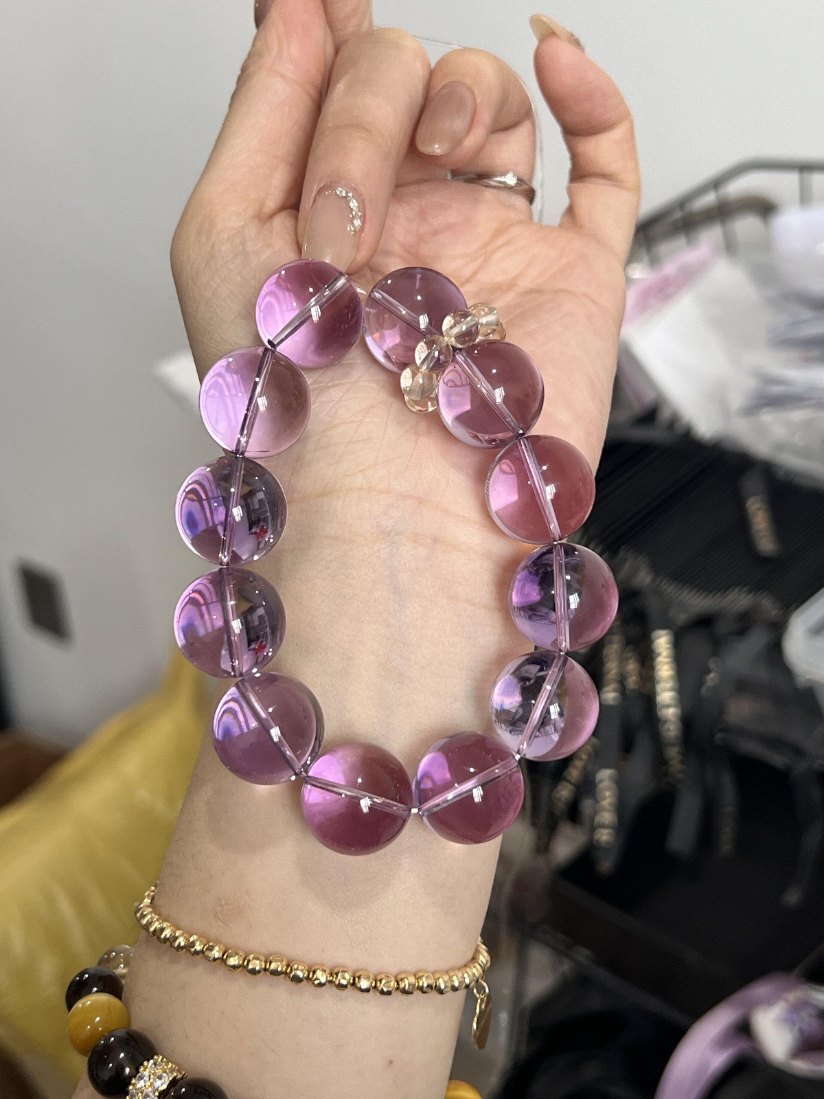 毕业收藏级全净体天然巴西紫水晶手链女高品质冰透梦幻紫水晶手饰详情18