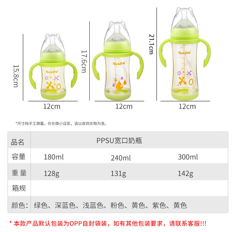 婴儿奶瓶防胀气奶瓶120ml 新品上市 安全材质 无毒透气详情2