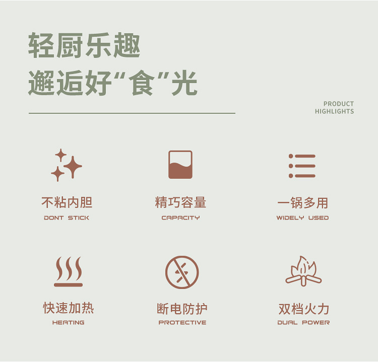 厂家直销多用电火锅不粘电热锅宿舍多功能电煮锅电蒸锅家用电炒锅详情14