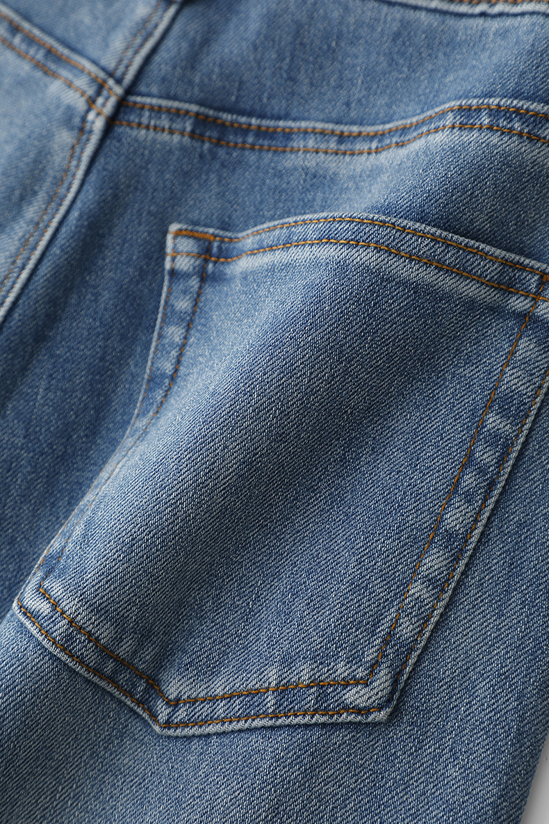 2025春款摩登复古水洗牛仔裤 显高显腿长高腰宽松百搭直筒阔腿裤详情30