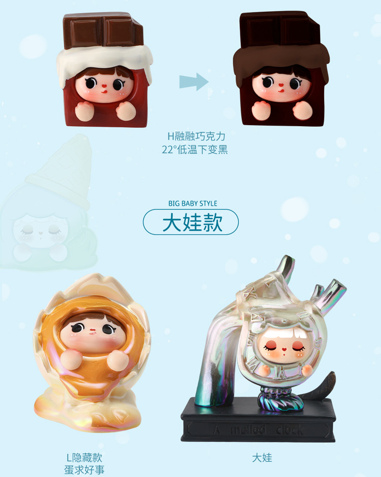 The cute and colorful girl home desktop decoration items, figurines, trendy resin handicrafts, etc. have been transformed into cute blind boxes pic 6