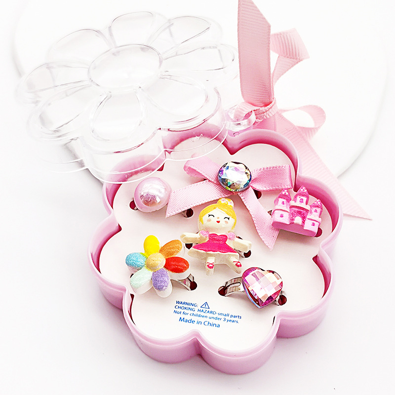 【可以】新品儿童卡通戒指可调节树脂戒指幼儿园生日礼物玩具饰品详情24