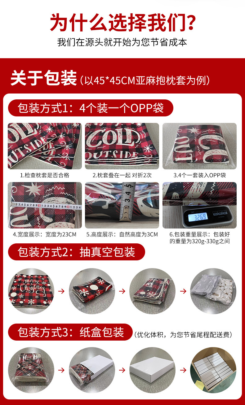 Christmas tree polyester printed pillowcase, Christmas sofa decorative pillow cover, cross-border new Amazon cushion cover pic 1