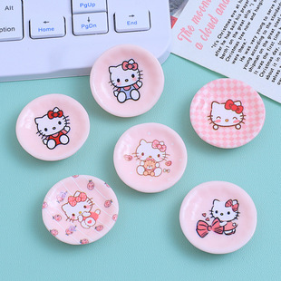 小熊手柄盘子卡通diy饰品配件创意洞洞鞋扣材料奶油胶树脂小配件详情7