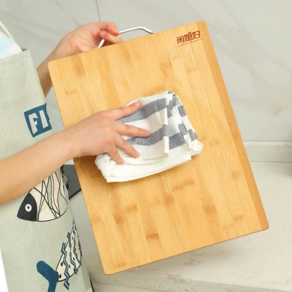 Idle wife antibacterial and anti-mold cutting board, household chopping board, sticky board, kitchen cutting board, bamboo dormitory occupying board, knife board pic 2
