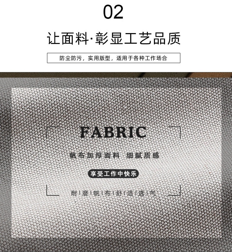 【 Chi Jia 】 Thickened canvas denim apron for foreign trade, home barista, kitchen, restaurant, hairdresser, work apron pic 4