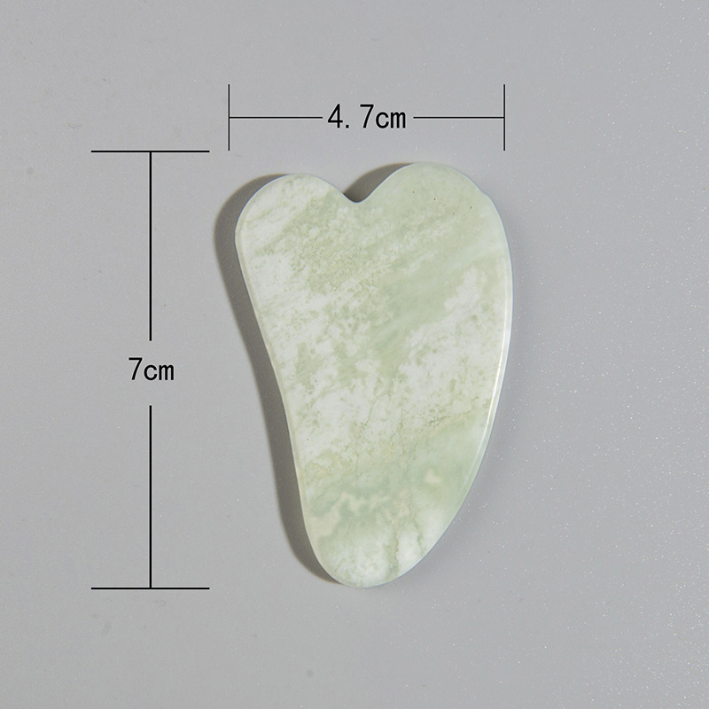 翠绿玉石刮痧板脸部颈部全身按摩刮痧居家日用美容护肤按摩工具详情1