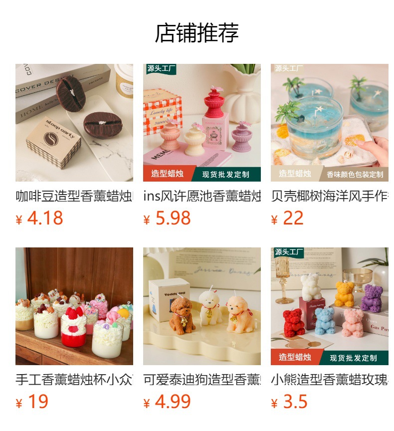 跨境香薰蜡烛爆款旋转球蜡烛造型创意香薰蜡烛拍摄影道具家居摆件详情1