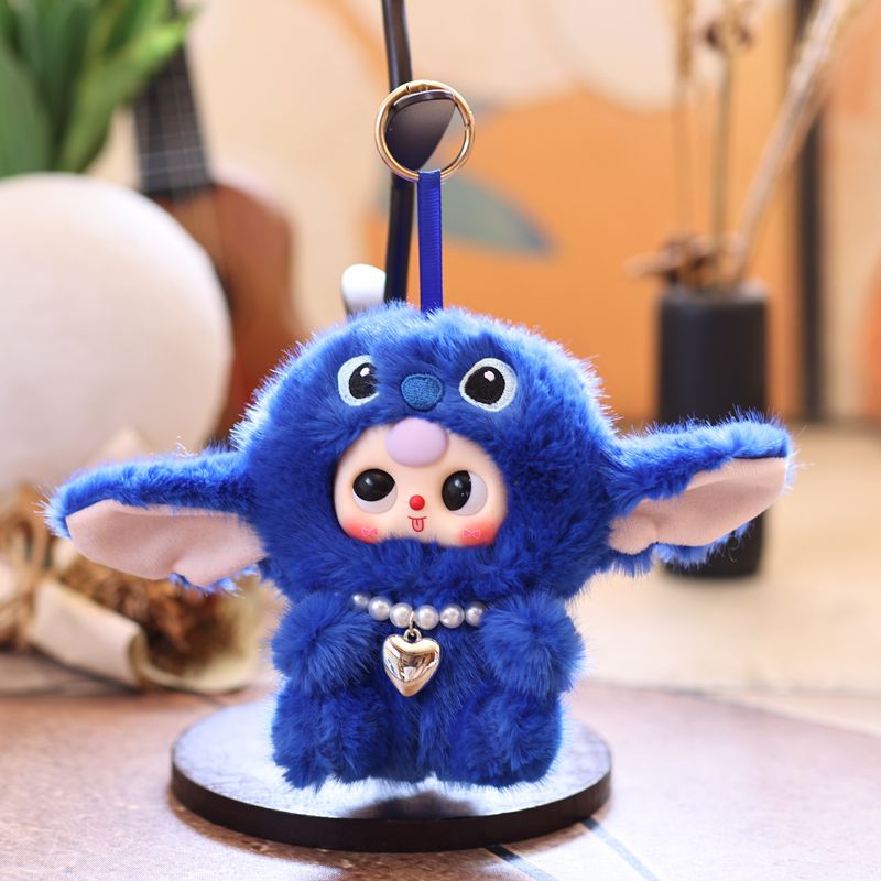 可爱萌变身搪胶娃三岁小挂件毛绒玩具公仔卡通包包挂饰钥匙扣娃娃详情5