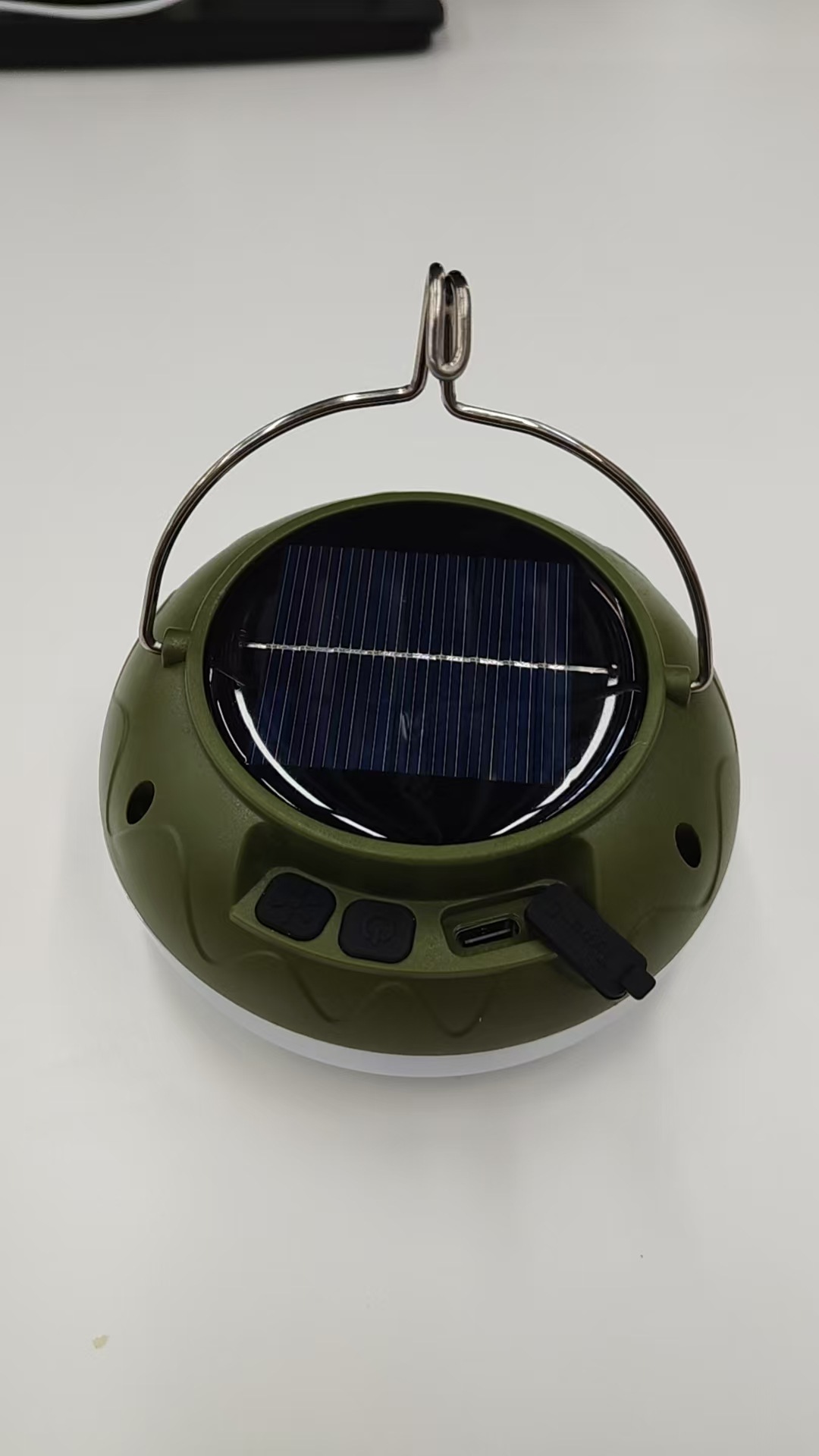 New solar-powered flying saucer lamp, USB rechargeable lithium battery dew lamp, outdoor emergency lighting lamp, night market street stall hanging lamp pic 13