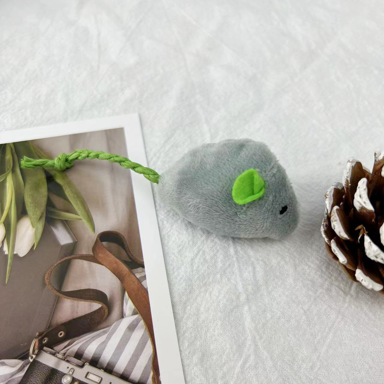 猫薄荷老鼠毛绒玩具 解压自嗨逗猫玩具 磨牙耐咬草药宠物用品批发详情12
