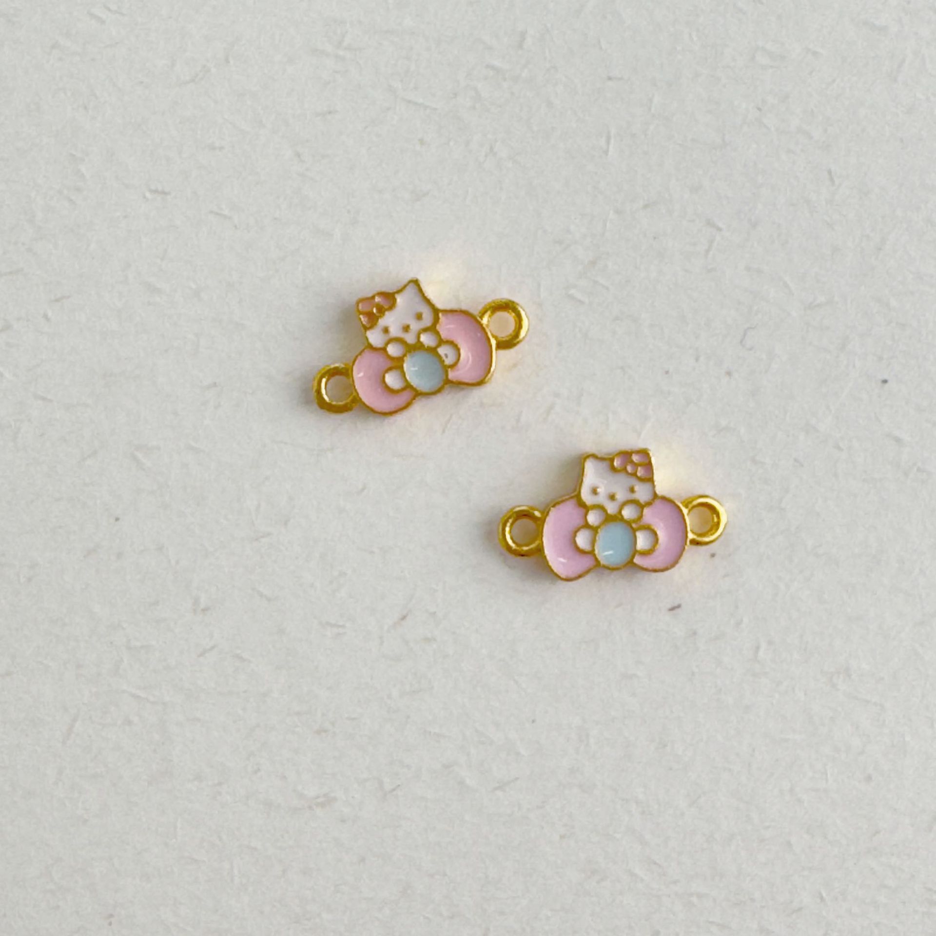 New cute DIY cartoon accessory for cats, single pendant with rhinestone animal head rope, ins style bracelet pic 13