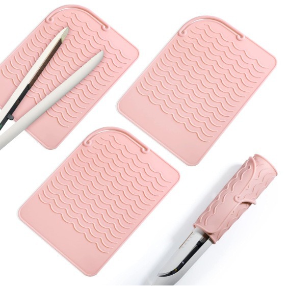 硅胶直发器隔热垫卷发棒美发隔热烫发隔热隔热垫防烫发器收纳批发详情8