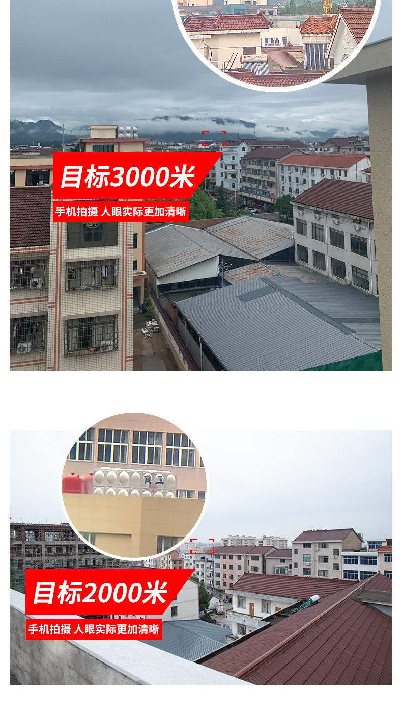 跨境爆款10X25保罗便携双筒望远镜望远镜微光夜视望远镜详情7