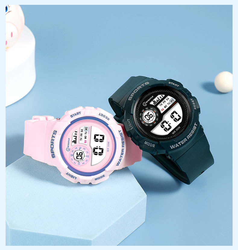 Best-selling electronic wristwatch for high school students, children, men, sports and swimming, waterproof watch with luminous dial for women pic 14