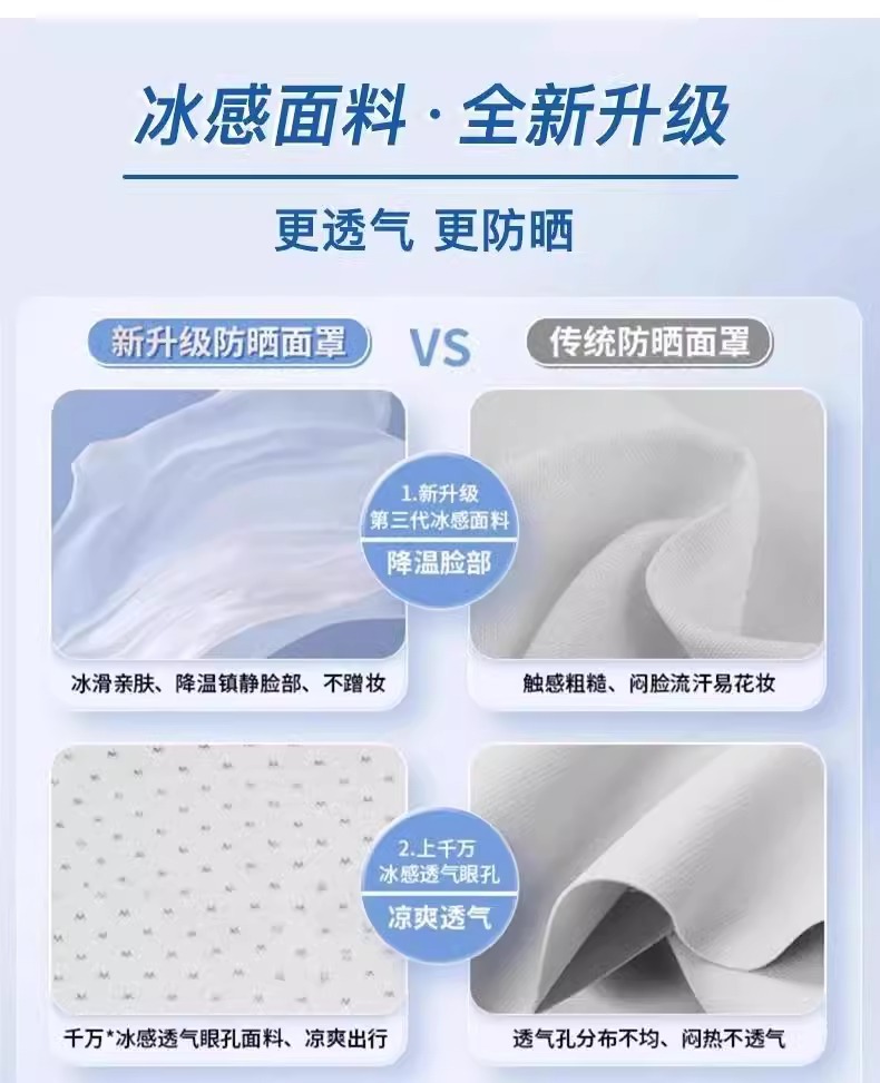 春夏显脸小2025玻尿酸冰感防晒无痕防户外防紫外线立体高颜值口罩详情10