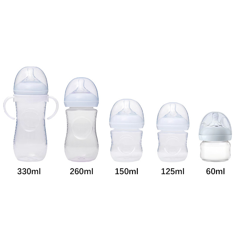 宽口婴儿奶瓶带手柄PP奶瓶耐摔防呛防胀气新生儿奶瓶跨境母婴用品详情1