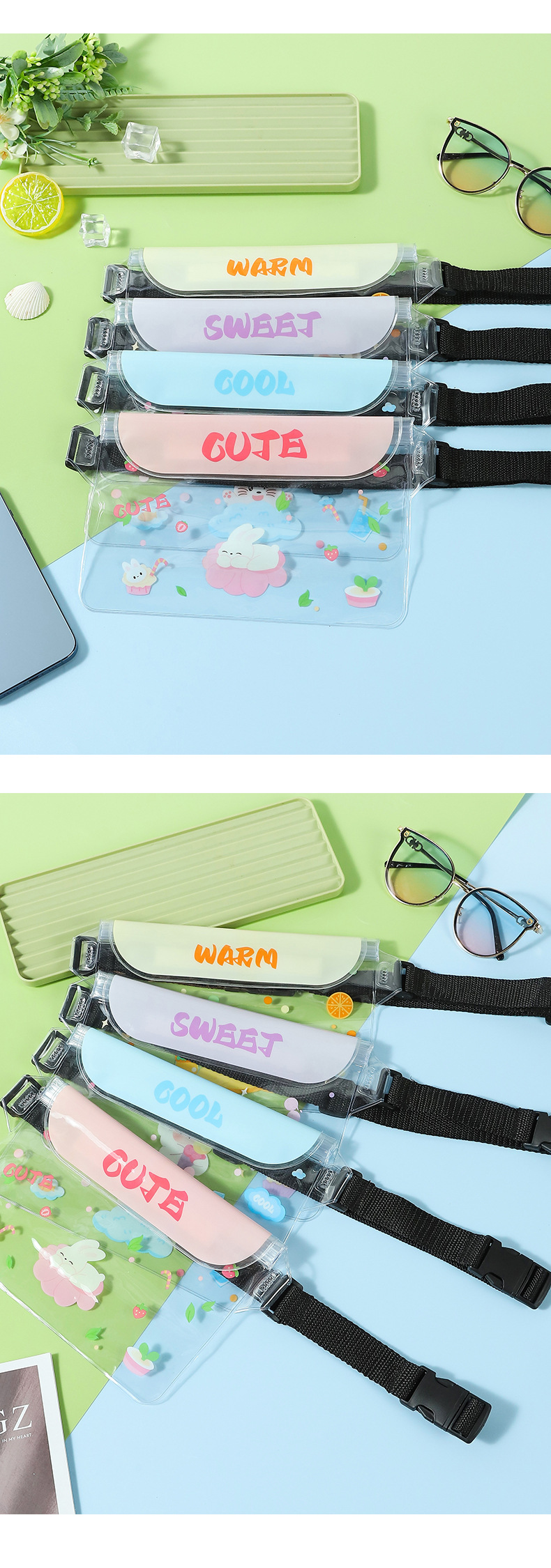 游泳防水包大号防水腰包手机相机防水袋户外运动便携储物透明袋子详情9