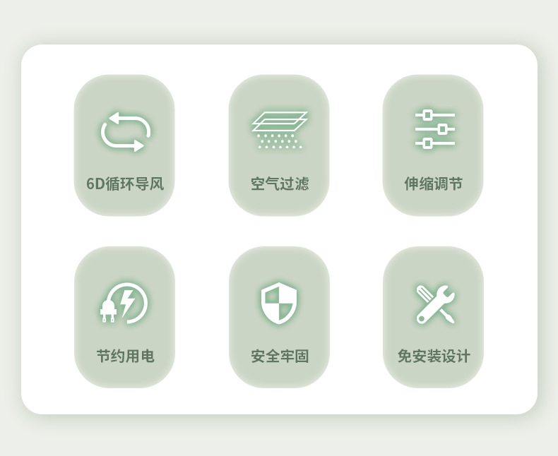 Air conditioning windscreen accessories: anti-direct blowing deflector for cold air outlets, wall-mounted, no-installation universal windscreen pic 2