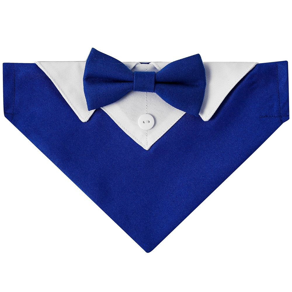 Pet bow tie scarf, dog and cat scarf, pet saliva towel, multi-functional warm scarf, pet scarf bib, knitted pet scarf pic 6