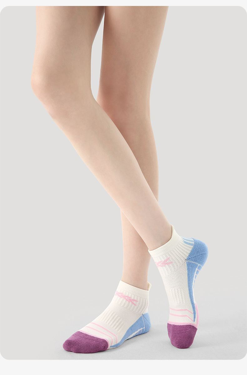 Renaissance专业跑步袜子女速干夏季徒步马拉松运动袜加厚毛巾底详情16