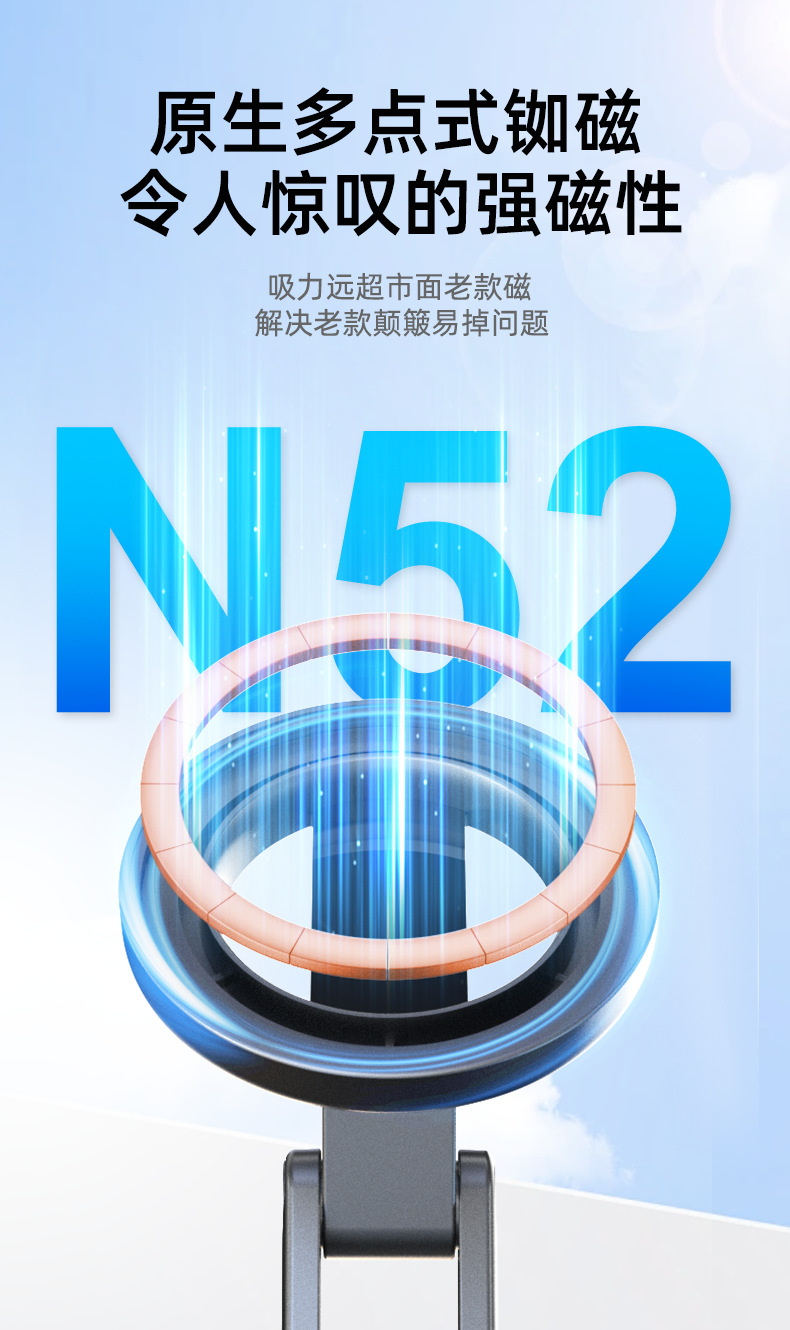 外贸热销magsafe磁吸车载手机支架 汽车导航金属折叠车载支架批发详情7