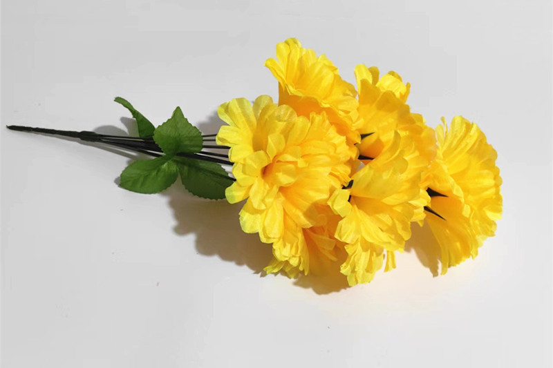 清明节仿真菊花花束祭坟扫墓用品花摆放假花 上坟思念菊批发详情2