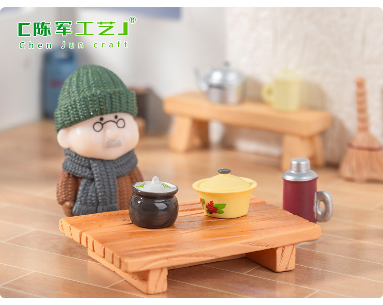 Micro-landscape, retro era, nostalgic daily necessities, miniature models, dollhouses, diy decorative accessories, small ornaments pic 39