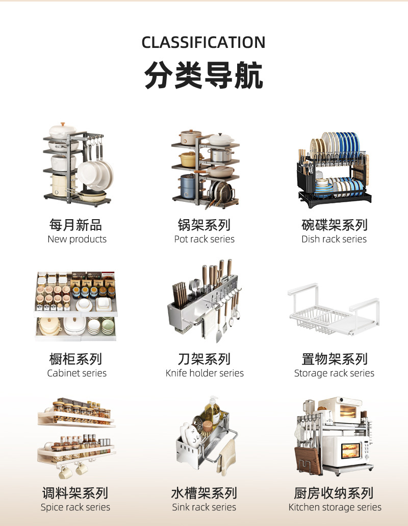 Wow, bathroom and kitchen pull-out sink, storage rack, slide rail cabinet, no need for drilling, layered seasoning storage rack pic 4