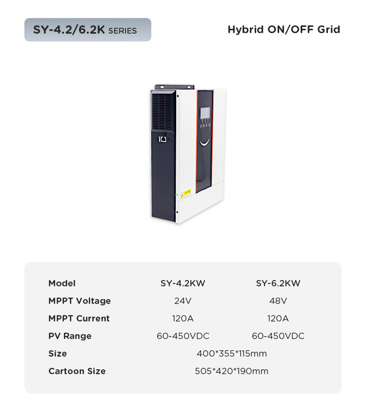 Liqun Solar photovoltaic reverse control integrated machine solar inverter 1KW-6.2KW genuine Bojia storage inverter pic 14