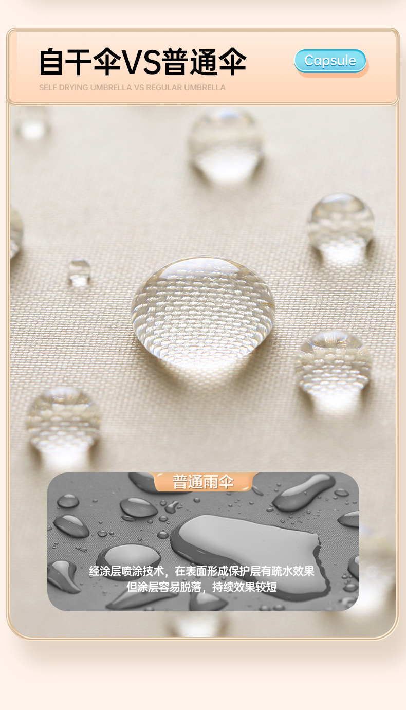 迷你胶囊伞雨伞女折叠伞晴雨两用遮阳伞渐变扁六折防晒太阳伞批发详情20