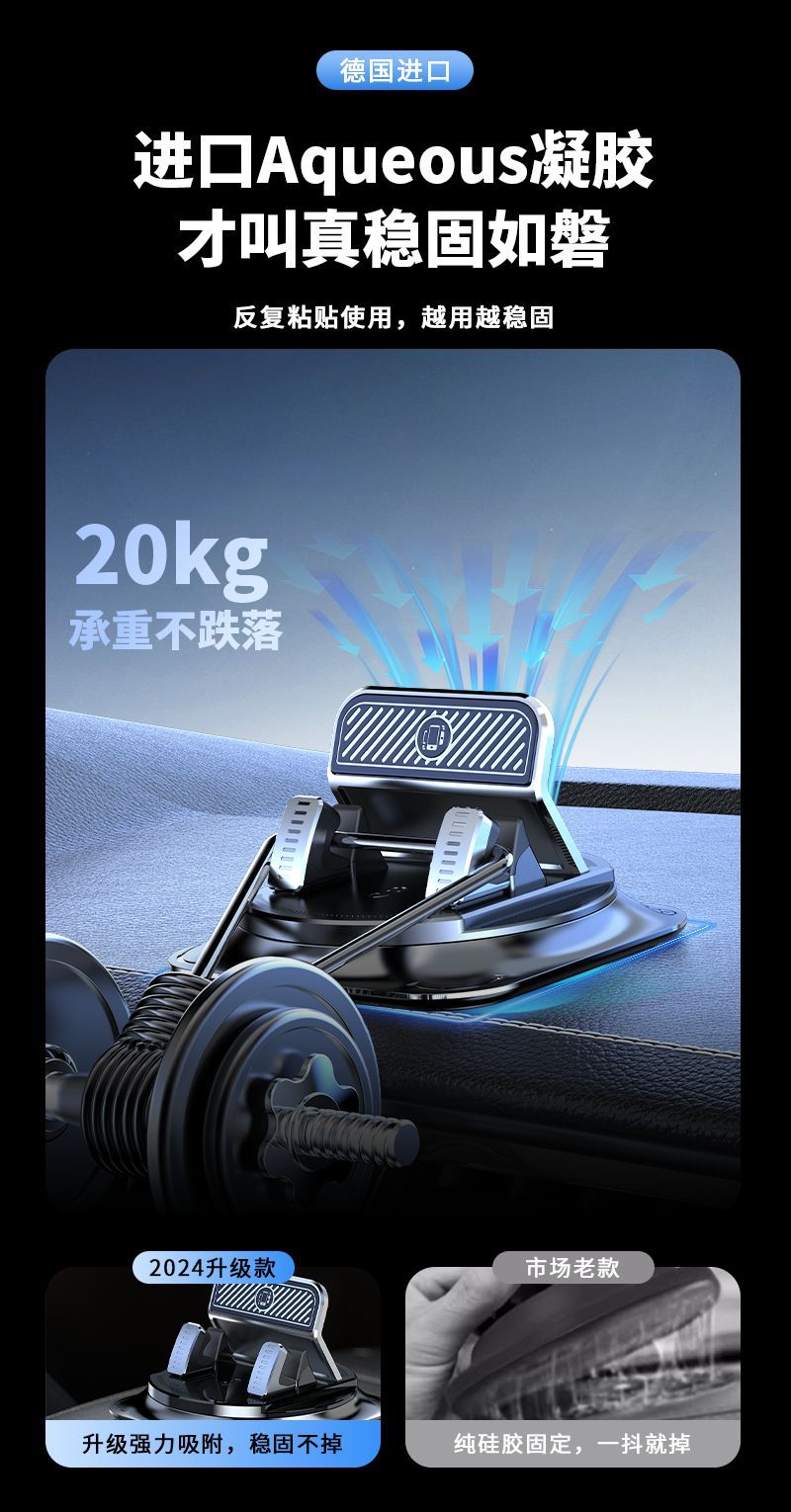 仪表台导航支架专用车载手机架支架高级防滑垫万能固定汽车内导航详情3