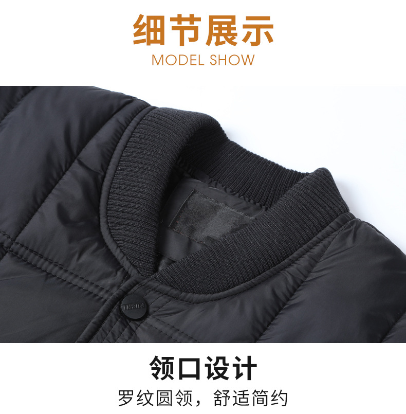 中老年男士棉衣羽绒棉爸爸棉衣加厚外套老人内胆棉服爷爷内穿冬装详情15