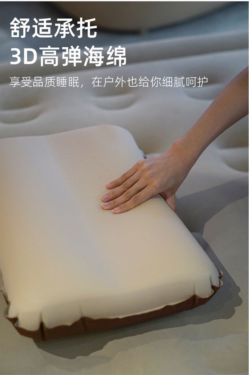 户外野营充气枕头TPU超柔软自动充气高回弹海绵充气枕头便携式详情14