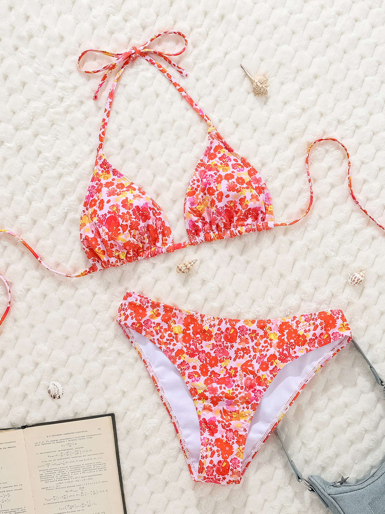 2026 New European and American cross-border bikini print leopard print strap triangular cup sexy bikini two-piece swimsuit for women pic 21